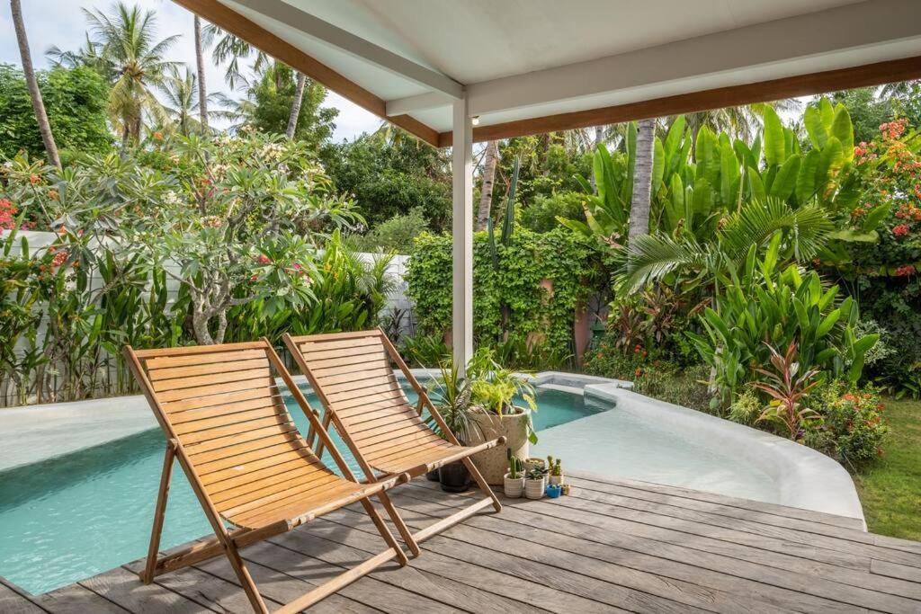 Designer New 3Bdr - Lush Garden+Pool Villa Gili Trawangan Buitenkant foto
